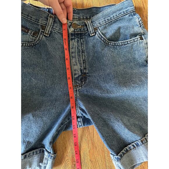 Lee Riders Vtg Medium Wash Bermuda Jean Shorts Size 28 - Picture 5 of 5